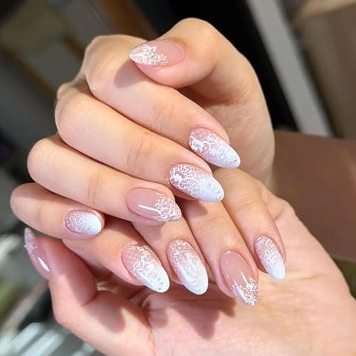 SUTOKAKA Lace Nail Stamping Plate, Stainless Steel Stamping Template | Lace Flowers Butterfly Print, Nail Art Stencil, DIY Printing Manicure Decoration Supplies, Home or Salon Use thumbnail 2
