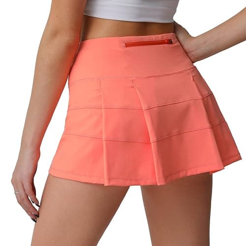 Husnainna High Waisted Pleated Tennis Skirt with Pockets Athletic Golf Skorts for Women Casual Workout Built-in Shorts thumbnail 4
