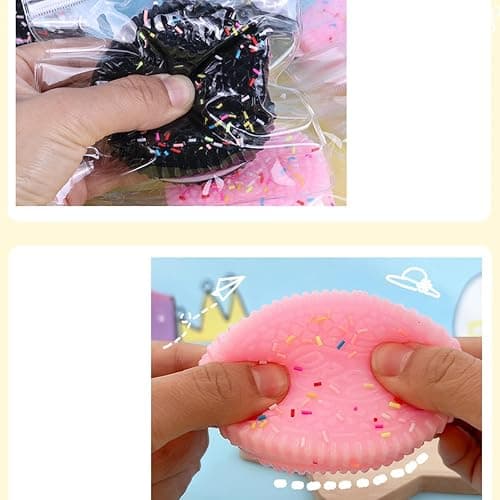 Taba Squishy Stress Relief Toy – Ultra-Soft Realistic Cookie Squeeze, New Handmade Silicone Stress Relief Squishy Toy thumbnail 3