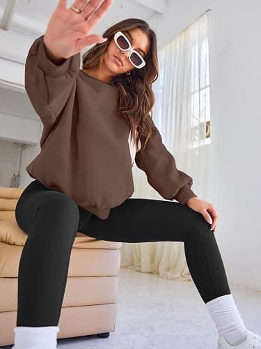 EFAN Womens Sweatshirts Oversized Crewneck Y2K Fleece Hoodies Fall Fashion 2025 Teen Girls Cute Winter Clothes Sweater thumbnail 3