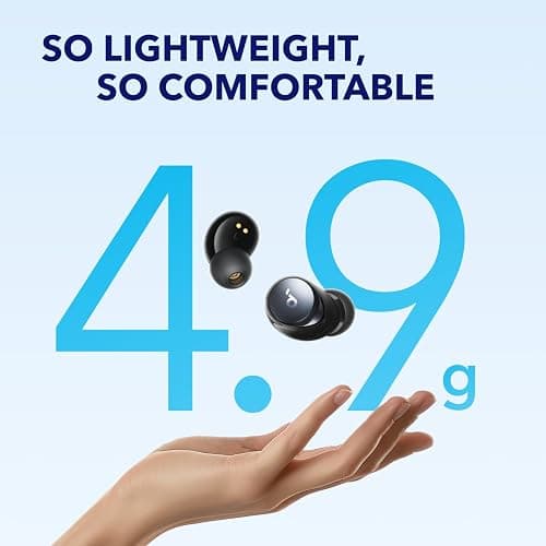 Soundcore by Anker Space A40 Adaptive Active Noise Cancelling Wireless Earbuds, Reduce Noise by Up to 98%, Ultra Long 50H Playtime, 10H Single Playtime, Hi-Res Sound, Comfortable Fit, Wireless Charge thumbnail 6