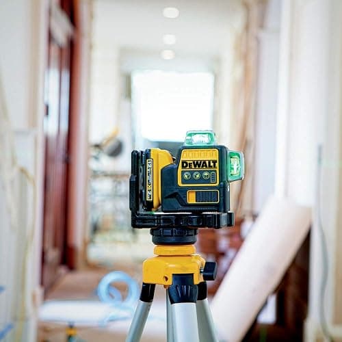 DEWALT Laser Level 360 Self Leveling, 3 Way Green Laser Leveler Tool 12V MAX with 2.0Ah Battery, Charger and Durable Carrying Case, 100 Ft, Tripod Compatible (DW089LG) thumbnail 5