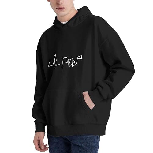 Durnpdit Men's Hooded Sweatshirt Lil Peep Hoodie Sweatshirts Leisure Pullover Unisex Hoodies Long Sleeve with Pocket thumbnail 2