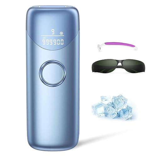 Laser Hair Removal with 5℃ Ice Cooling,Hand-held Hair Removal Device IPL Hair Removal for Women and Men,Full Body Use for Legs,Bikini,Armpits(Blue) - Image 1