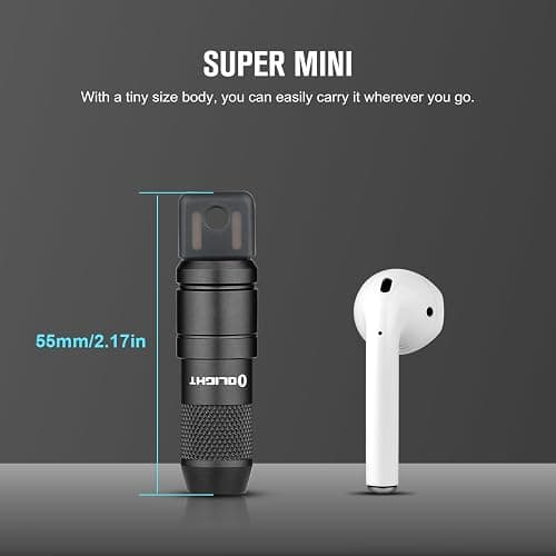OLIGHT IMINI 2 EDC Rechargeable Keychain Flashlight, 50 Lumens Compact and Portable Mini LED Keyring Lights with Built-in Battery Ideal for Everyday Carry and Emergencies (Black) thumbnail 6