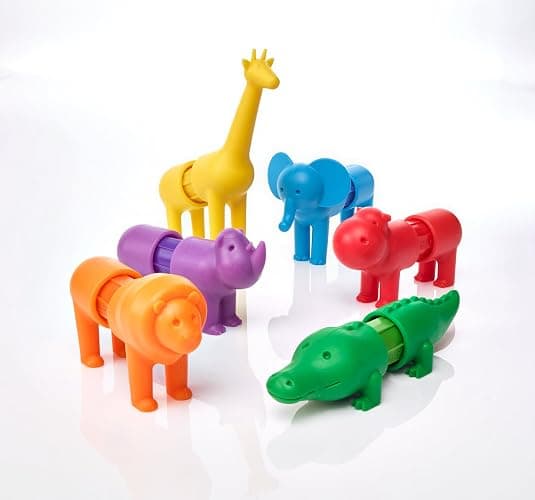 SmartMax My First Safari Animals STEM Magnetic Discovery Building Set with Soft Animals for Ages 1-5 thumbnail 3