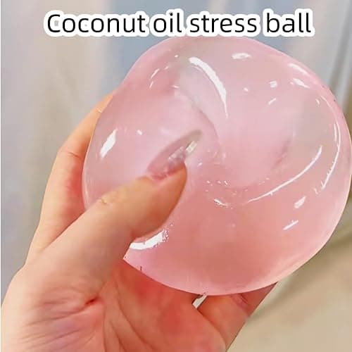 Coconut Oil Squishy, 3PCS Coconut Oil Stress Ball, Handmade Slow Rising Fidget Squeeze Toy for Stress Relief, Anxiety Calming Sensory Toy thumbnail 5