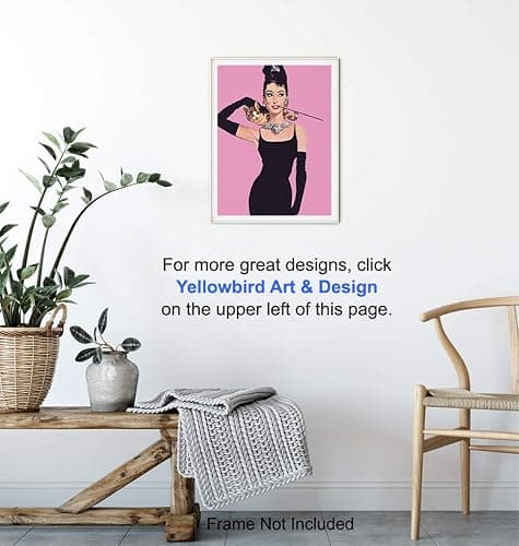 Audrey Hepburn Wall Art, Home Decor - 8x10 Pop Art Poster, Print - Contemporary Modern Room Decorations - Great Gift for Women, Her, Wife, Woman - Unframed PicturePhoto thumbnail 5