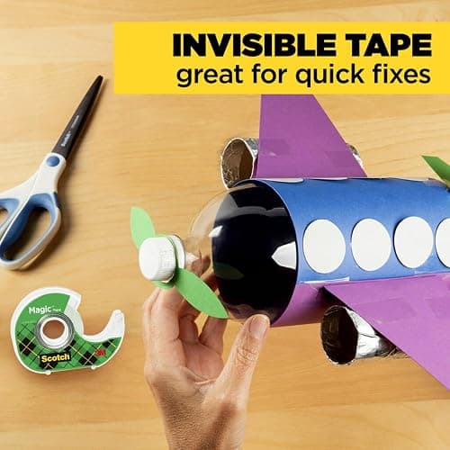 Scotch Magic Tape, Invisible, Home Office Supplies and Back to School Supplies for College and Classrooms, 6 Tape Rolls with Dispensers thumbnail 8