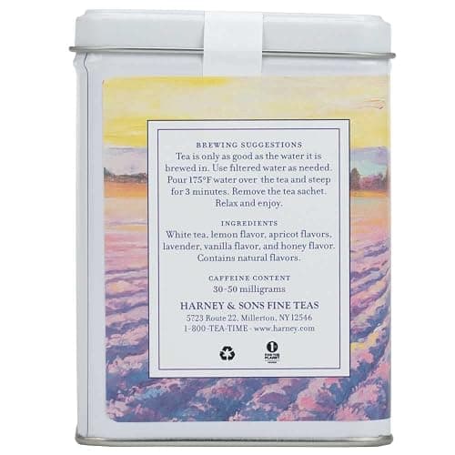 Harney & Sons Provence Tea, White Tea with Flavors of Apricot, Lemon and Lavender thumbnail 3