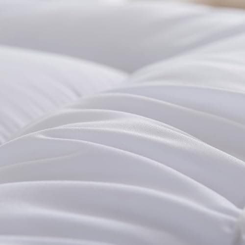 Hotel Quality Box Stitched Microfibre Mattress Topper 5cm Super soft Heavy Fill Orthopaedic Anti Allergy Quilted Mattress Topper (Double,137Cm X190cm) thumbnail 7