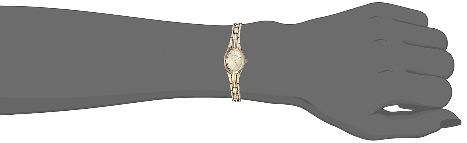Armitron Women's Oval Faceted Crystal Bracelet Watch thumbnail 4
