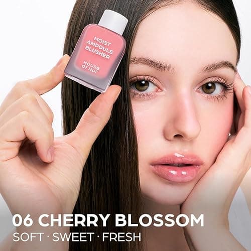 House of Hur Moist Ampoule Blusher with 50% Moisture Essence | Hydrating & Long-Lasting Blush | 0.33 fl. oz. (9 Shades) - Cherry Blossom thumbnail 3