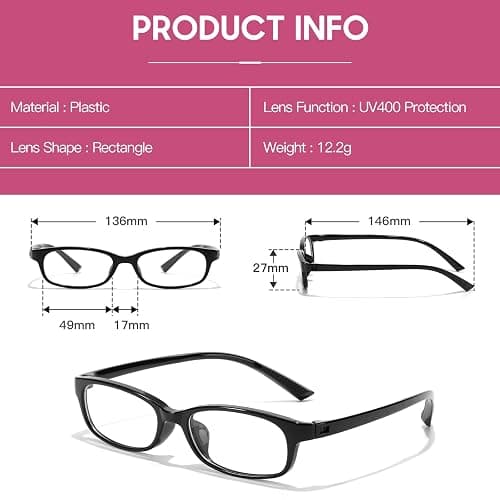 TJUTR Office-Siren Bayonetta Glasses, Blue Light Computer Glasses for Women, Y2K Small Rectangle Frame Eyewear Anti Eyestrain thumbnail 4