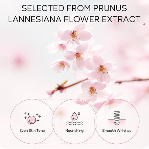 MrCuvaryas Sakura Skincare Set For Teen Girls & Women, 32PCS Face Care Kit With Cherry Blossom Essence, Serum, Cleanser, Lip Mask, Mud Mask & More thumbnail 2