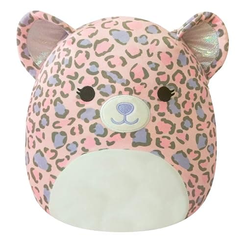 Squishmallows Original 12-Inch Dallas Pink and Purple Leopard - Medium-Sized Ultrasoft Official Jazwares Plush - Image 1