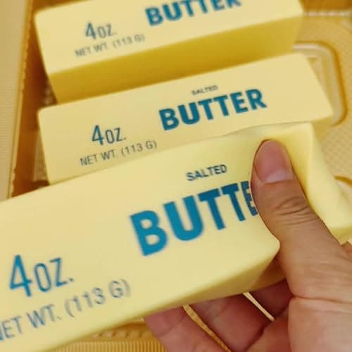 Butter Squishy Squish Toys, Slow Rebound Cute Butter Squeeze Stress Balls, 5.5 x 1.4 inch Stress Relief Sensory Toys for Adults thumbnail 6