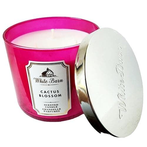 Bath & Body Works, White Barn 3-Wick Candle w/Essential Oils - 14.5 oz - New Core Scents! (Cactus Blossom) thumbnail 6