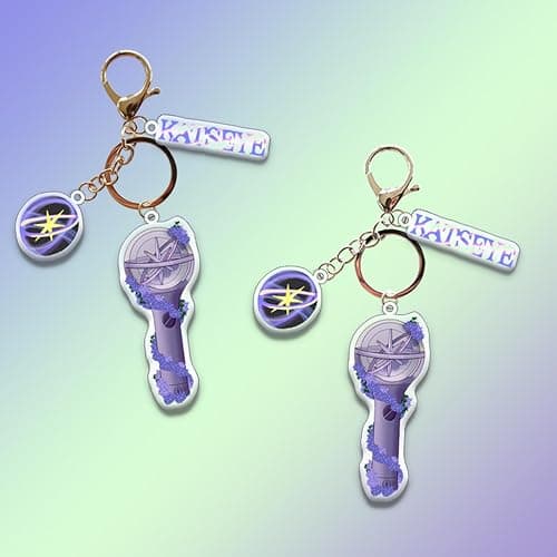 IQIC Katseye Merch Keychain Acrylic Lightstick Keyring Charm Pendant Backpack Accessories Concert Merch for Fans Gifts thumbnail 5
