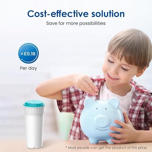 Waterdrop Filter Cartridge, Compatible with Tommee Tippee® Closer to Nature® Perfect Prep® Machine, New Lid, Reduce PFAS, PFOA/PFOS (Pack of 4) thumbnail 8