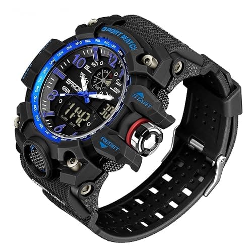 AIMES Men's Watches Sports Outdoor Waterproof Military Watch Date Multi Function Tactics LED Face Alarm Stopwatch for Men thumbnail 2