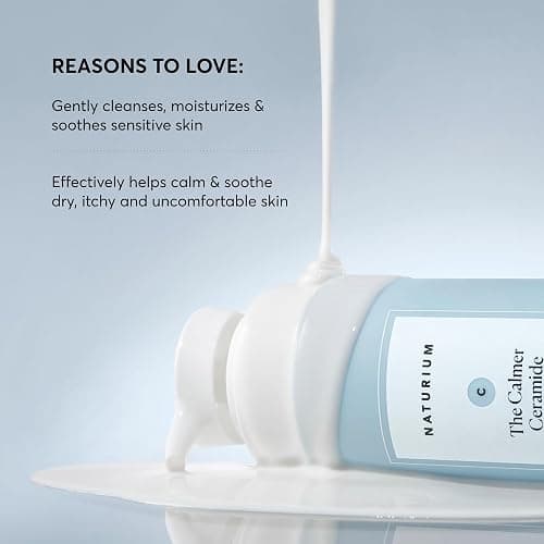 Naturium The Calmer Ceramide Body Wash, Frangrance-Free, Cleansing & Moisturizing for Dry, Sensitive Skin, Dermatologist-Tested, Paraben & Cruelty-Free, 16.9 oz thumbnail 2