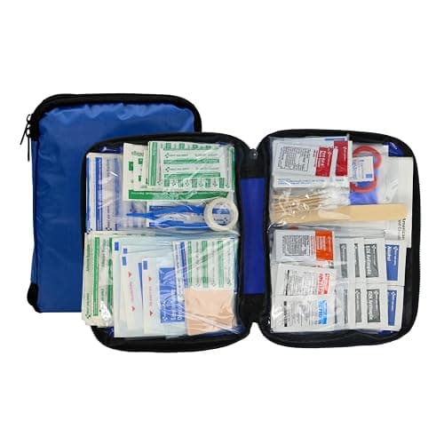 First Aid Only 298 Piece All-Purpose Emergency First Aid Kit for Home, Office, Car, Apartment, Dorm, and Camping, Travel-Friendly Compact Pouch Fits in Backpacks, Suitcases, Cabinets, and Drawers - Image 1