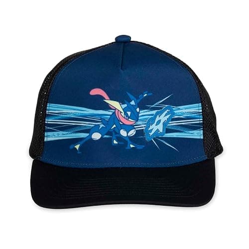 Pokémon Center: Greninja Blue Trucker Hat (One Size-Adult) thumbnail 2