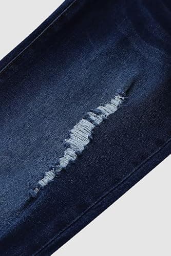 PEIHOT Vintage Bell Bottoms Flare Jeans for Women 90s High Waist Ripped Distressed Wide Leg High Rise Denim Pants thumbnail 5