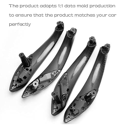 CHUANGHUI Car Door Handle Compatible with BMW 3 Series F30 F31 2013-2018 Interior Door Pull Handles Replace Cover 320i 328i 330i 335i 340i (Carbon Fiber Color) thumbnail 4