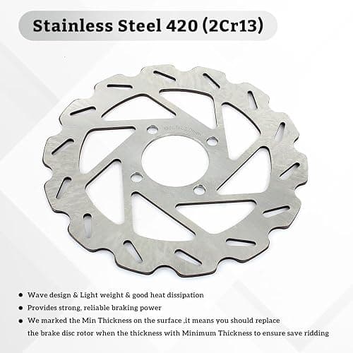 SFriding ATV Brake Rotor Rear Disc for Yamaha Raptor 350 2004-2013 /Raptor 250 2008-2013 /Raptor 125 2011-2013 /YFZ450 2004-2005, 4D3-2582W-00-00, 5TG-2582W-00-00 thumbnail 4