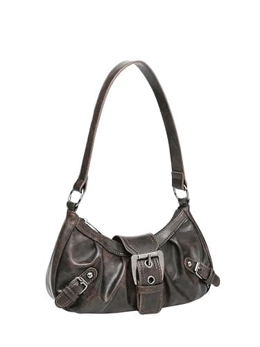 Verdusa Women's Y2k Purse Goth Handbag Buckle Punk Hobo Shoulder Bag Clutch Purses Bags thumbnail 3