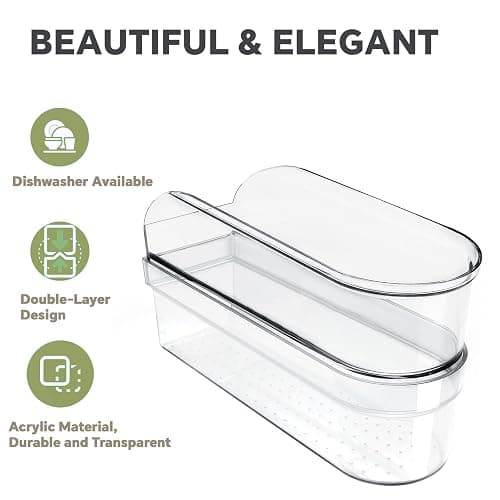 Hand Mixer Storage Case for KitchenAid KHM5/KHM6/KHM7/KHM9 Series Ultra Power Speed Hand Mixers, Double layer Crylic Transparent Storage Box (Hand Mixer Not Included) (Storage Case) thumbnail 4