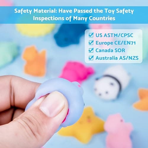 Nuseya 30pcs Mochi Squishy Toys No Duplicates Fidget Toys Gift for Kids Girl Boy Party Favor Kawaii Squishies Mini Sensory Stress Relief Toys Birthday Gift Classroom Prizes Goodie Bag Stuffers thumbnail 5