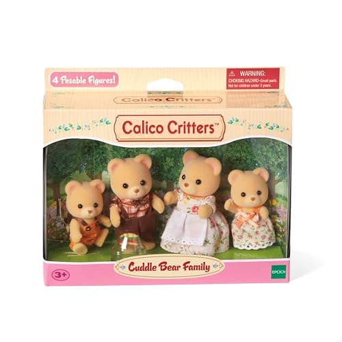 Calico Critters Cuddle Bear Family, Dolls, Dollhouse Figures, Collectible Toys 4 Count - Cuddle Bear Family thumbnail 5