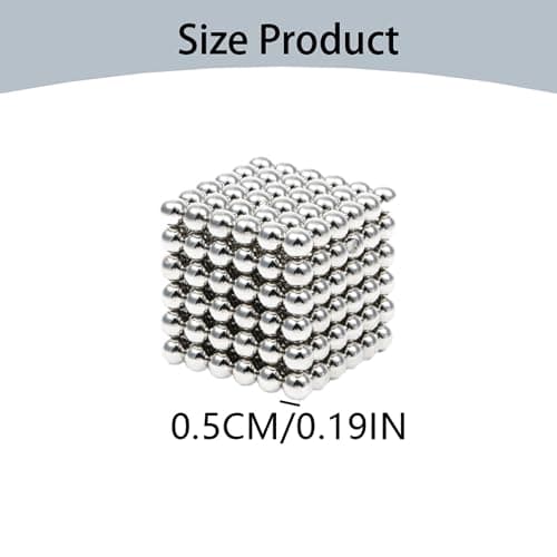 HMifjUM 216/343Pcs Magnetic Fidget Balls - Stacking Magnetic Balls Construction Building Blocks, Magnet Educational Toy Blocks Sticks Stacking Toy Set for Kids and Adult (216 PCS) thumbnail 6