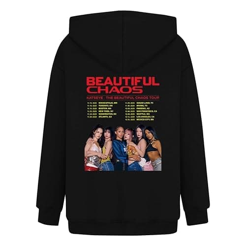 K-Katseye Hoodies Unisex Long Sleeve Sweatshirt Fashion Graphic Pullover Tops Music Album Merch Hoodie for Women Men thumbnail 3