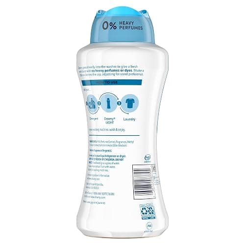 Downy Light Laundry Scent Booster Beads, Ocean Mist Scent, 24 OZ, In-wash fabric beads designed to be gentle with a light boost of scent, No Heavy Perfumes thumbnail 11