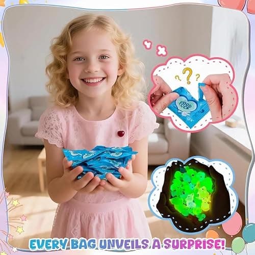 LEWELLRY Mini Glow in The Dark Animal Resin Models, Mystery Resin Animals Blind Bag, Mini Luminous Farm Ocean Figures, Animal Miniatures for Fairy Garden Accessories, Random Design(100pcs) thumbnail 6