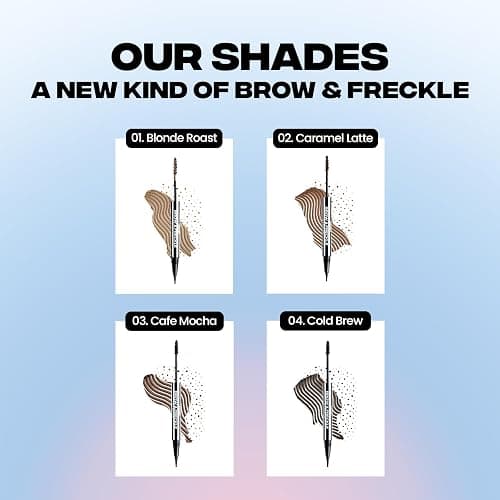 Sacheu Brow & Freckle STAY-N Tinted Eyebrow Gel & Faux Freckle Pen — 2-in-1 Longwear Water Resistant Brows Tint, Cruelty-Free & Vegan, Caramel Latte thumbnail 9