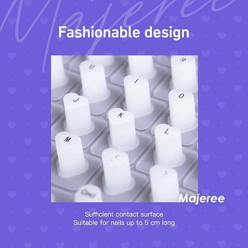 Majeree Keyboard Cover for Long Nails, Perfectly Compatible with 2021-2024 MacBook Pro 14/16, MacBook Air 13/15.Gift Box Packaging, Raised Silicone Keyboard Cover-Ideal for Office & Study Use (Black) - MBPro2021+,Air2022+ - Black thumbnail 6