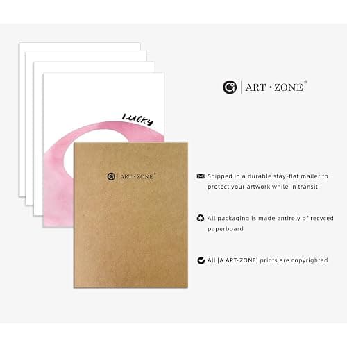 Pink Room Decor Aesthetic Wall Art Prints Poster, 8x10 Inch Canvas Prints Unframed Set of 4 Posters for Teen Girls Bedroom Dorm Décor thumbnail 7