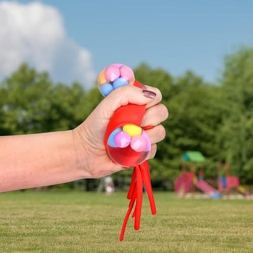 Toymendous Squishy Octopus, 3 Pack Stress Balls, ADHD Sensory Toy, Children Ages 3+ thumbnail 2