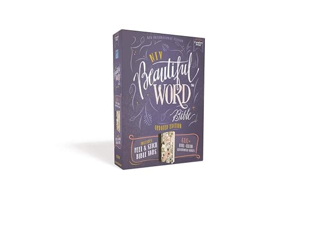 NIV, Beautiful Word Bible, Updated Edition, Journal Edition for Women, 600+ Full-Color Illustrated Verses, Peel/Stick Bible Tabs, Floral Cloth over Board, Red Letter, Comfort Print thumbnail 13