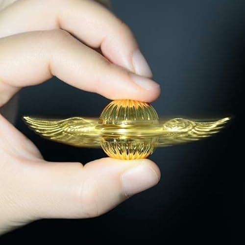 Umnodobn Gold Fidget Spinner Magic Orb Anxiety Toys Stress Relief Reducer Spin Fidgets Hand Bearing Tri Spinner Finger Spinners Toy Focus Fidgeting Restless Novelty Gift for Adults Kids thumbnail 7