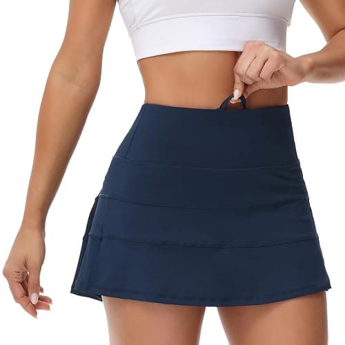 MCEDAR Pleated Tennis Skirt for Women with Pockets Women's High Waisted Athletic Golf Skorts Skirts Running Workout Shorts thumbnail 3