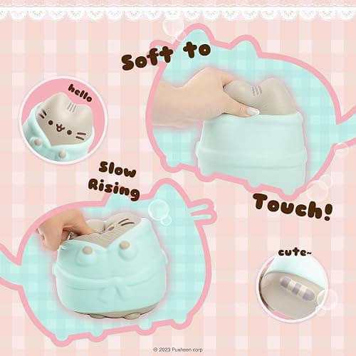 Hamee Pusheen in Robe Slow Rising Cute Jumbo Squishy Toy (Scented) [Birthday Present, Party Favors, Gift Basket Filler, Stress Relief] for Children and Adults for Him for Her Office Desk Accessory thumbnail 6