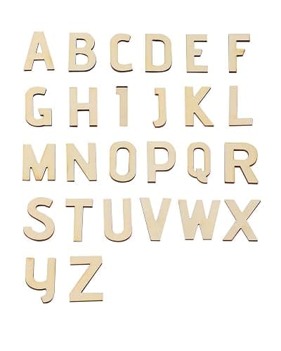 248 Pieces Wooden Letters 1.3 Inch Crafts DIY Wooden Letters Small Wood Letters DIY Painting Art Home Decor Spelling Learning Small Wood Letters thumbnail 3