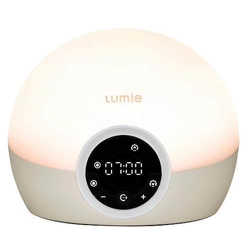 Lumie Bodyclock Spark 100 - Wake-up Light Alarm Clock with Sleep Sunset, white/off-white - Image 1