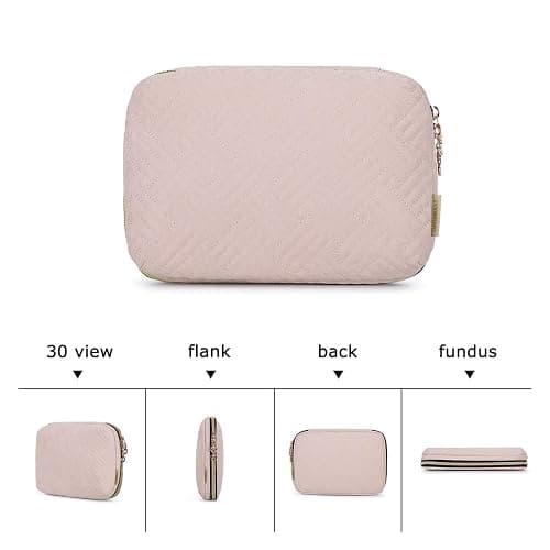 BAGSMART Large Electronics Organizer Travel Case, Travel Essentials, Cord Organizer Travel Cable Organizer Bag, Travel Accessories for Women, Pink - A-Pink thumbnail 7
